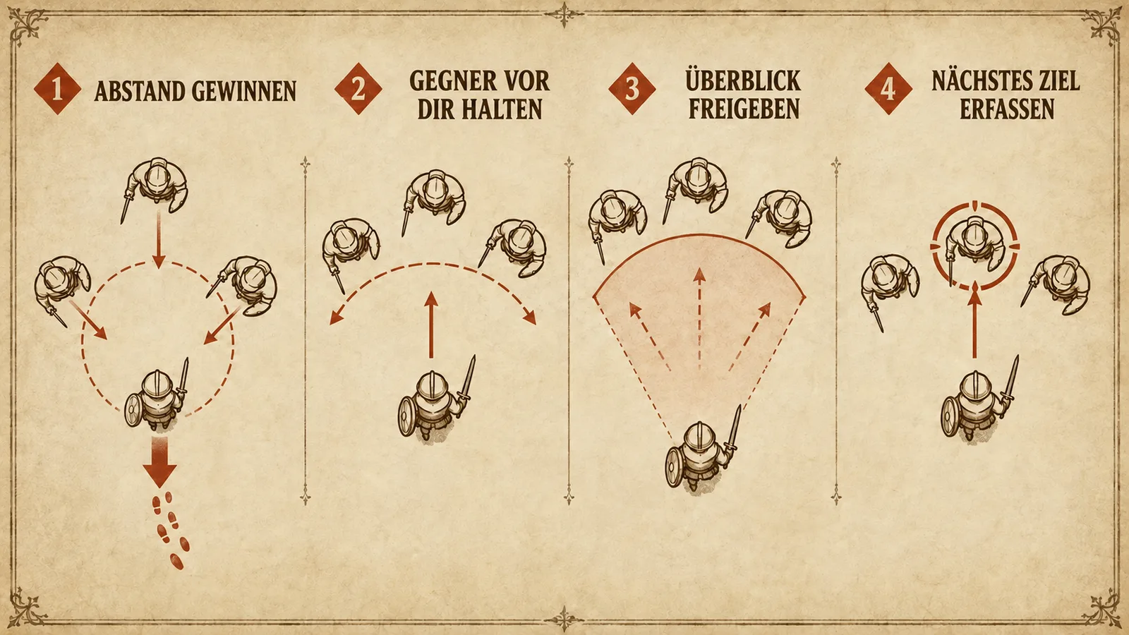 KCD2: vier Schritte mit freier Zielerfassung für den Gruppenüberblick