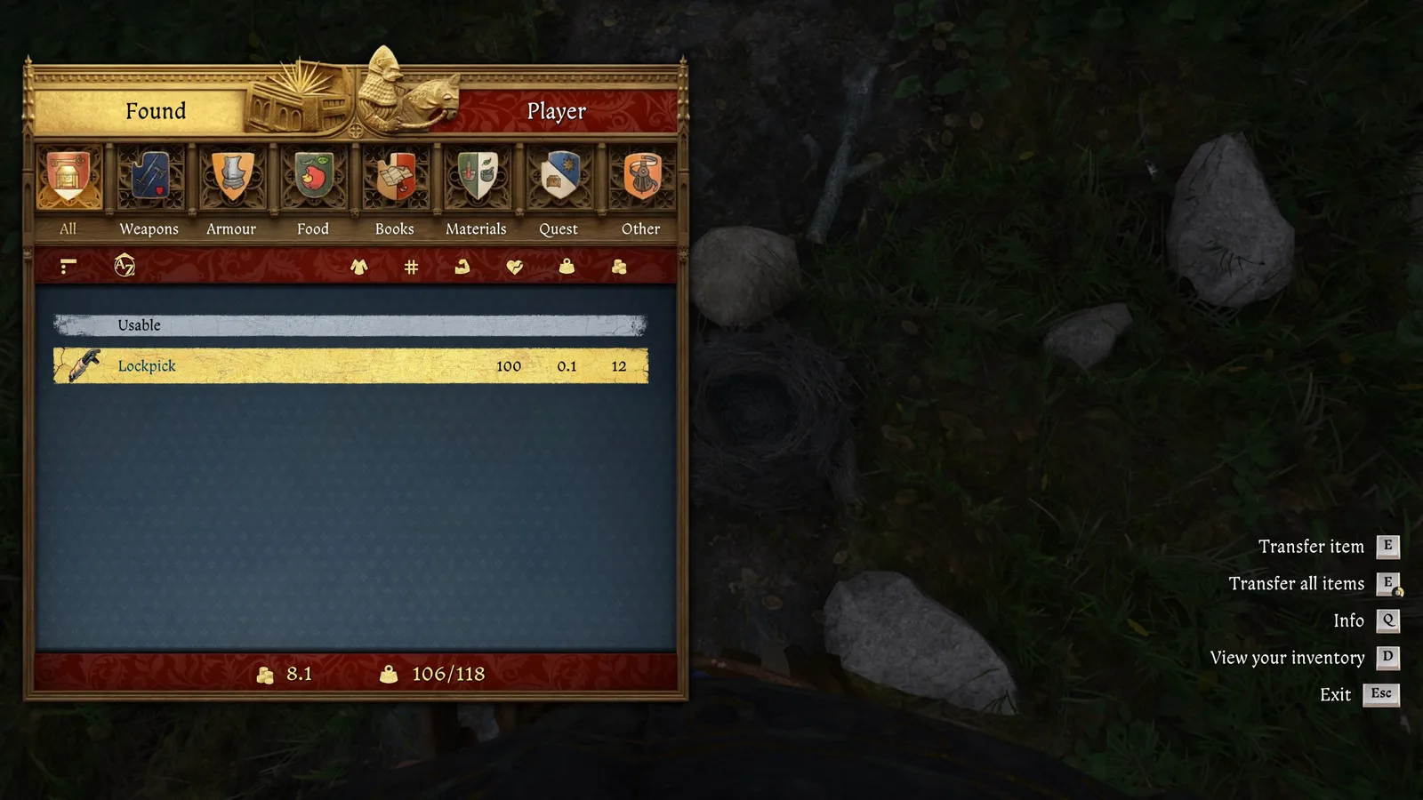 KCD2: Dietrichfund bei der Suche in einem Vogelnest