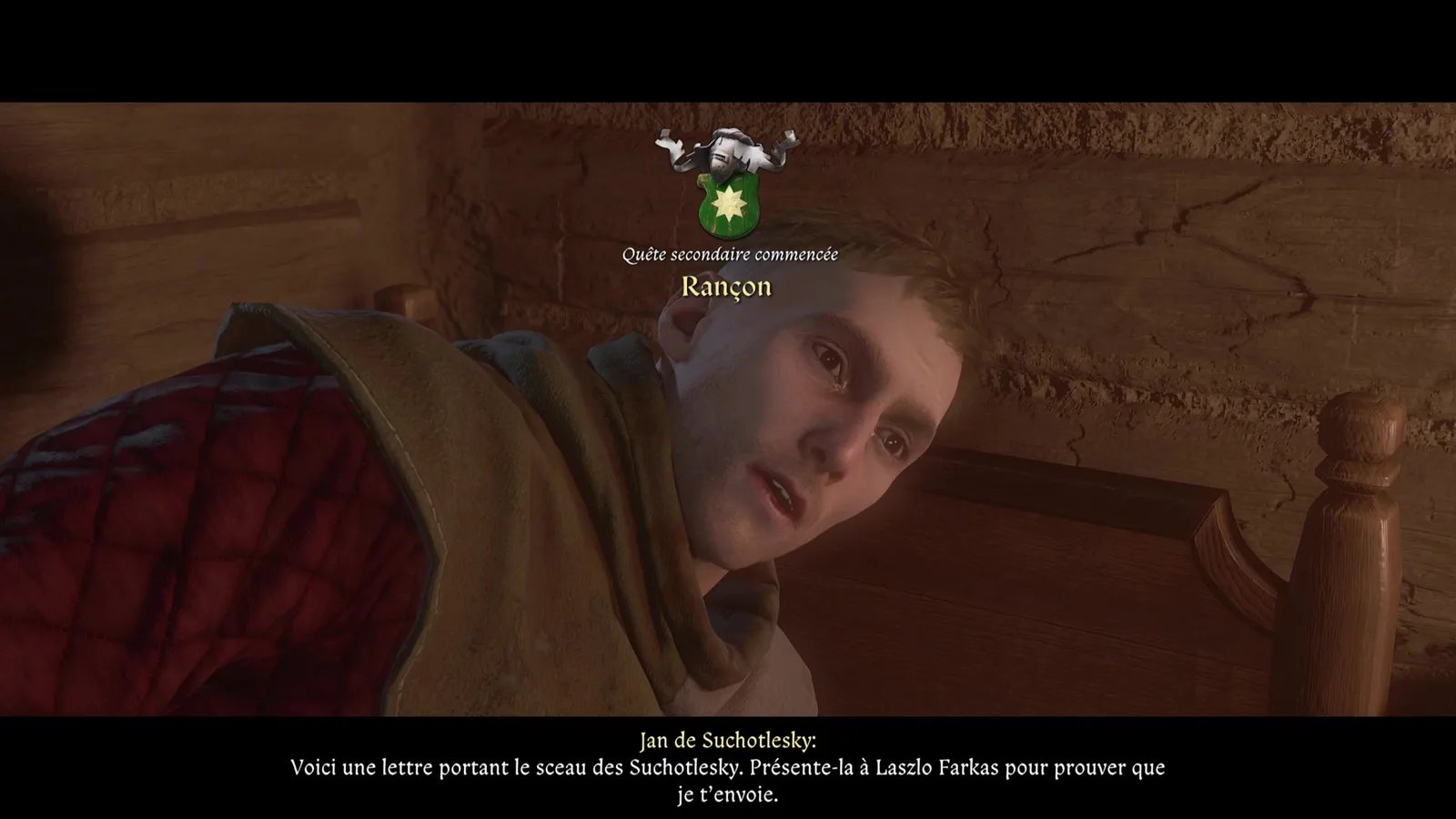 KCD2 Wounded Jan gives Henry the letter that begins the KCD2 Ransom route