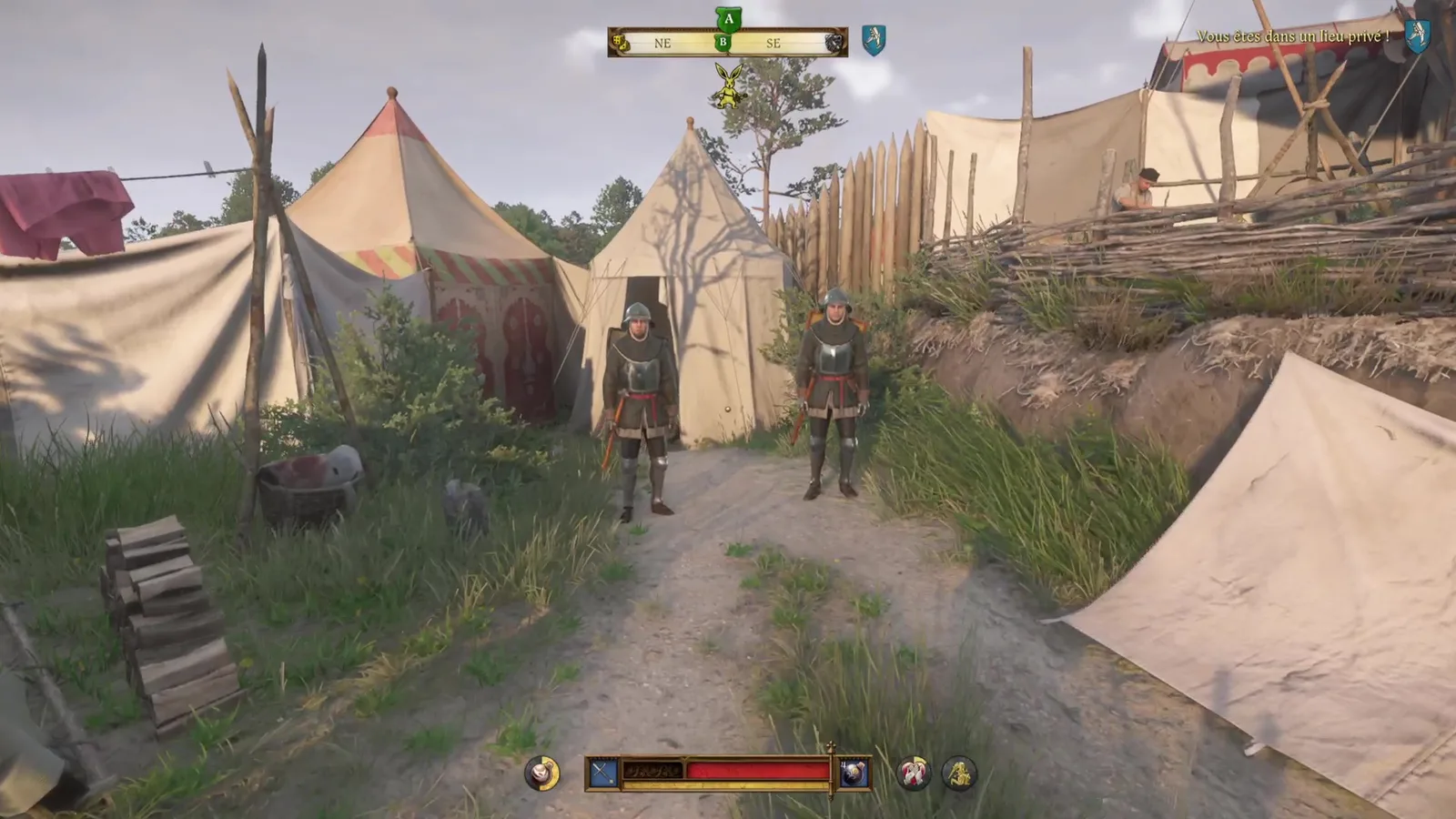 KCD2 Two guards mark the prisoner tent inside Sigismund's camp