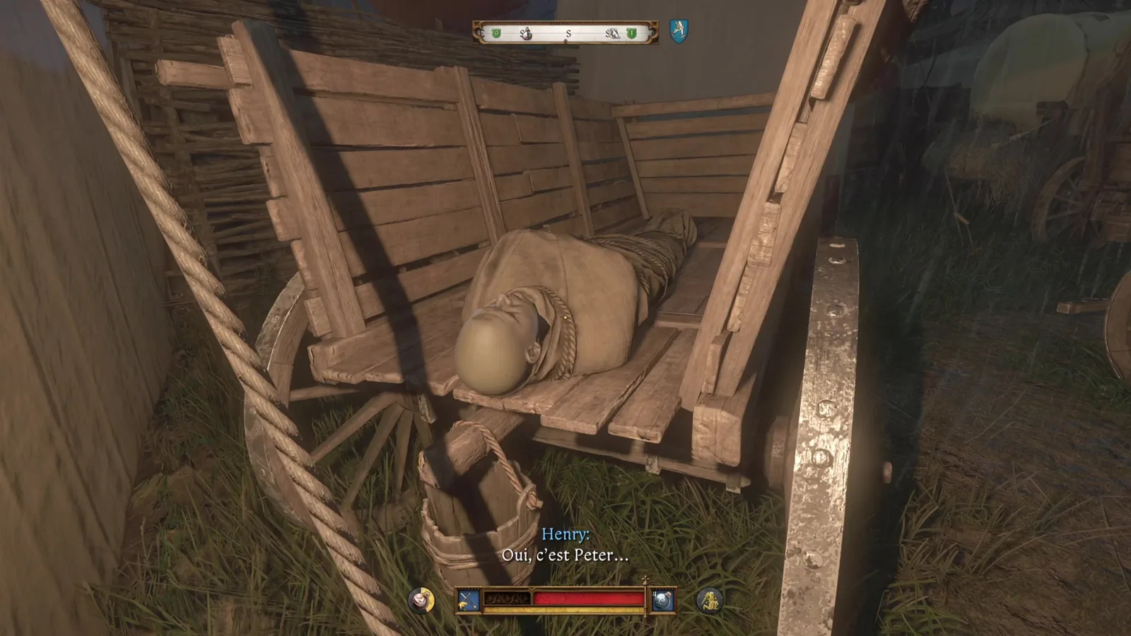 KCD2 Peter's body on the cart confirms the KCD2 Ransom investigation